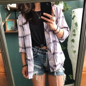 Columbia plaid button up
